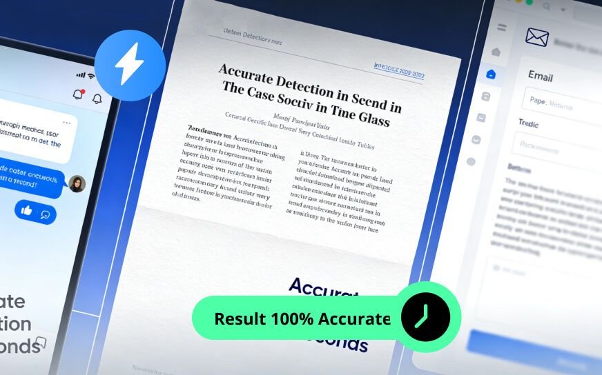Resultados de detección por IA precisos e instantáneos
