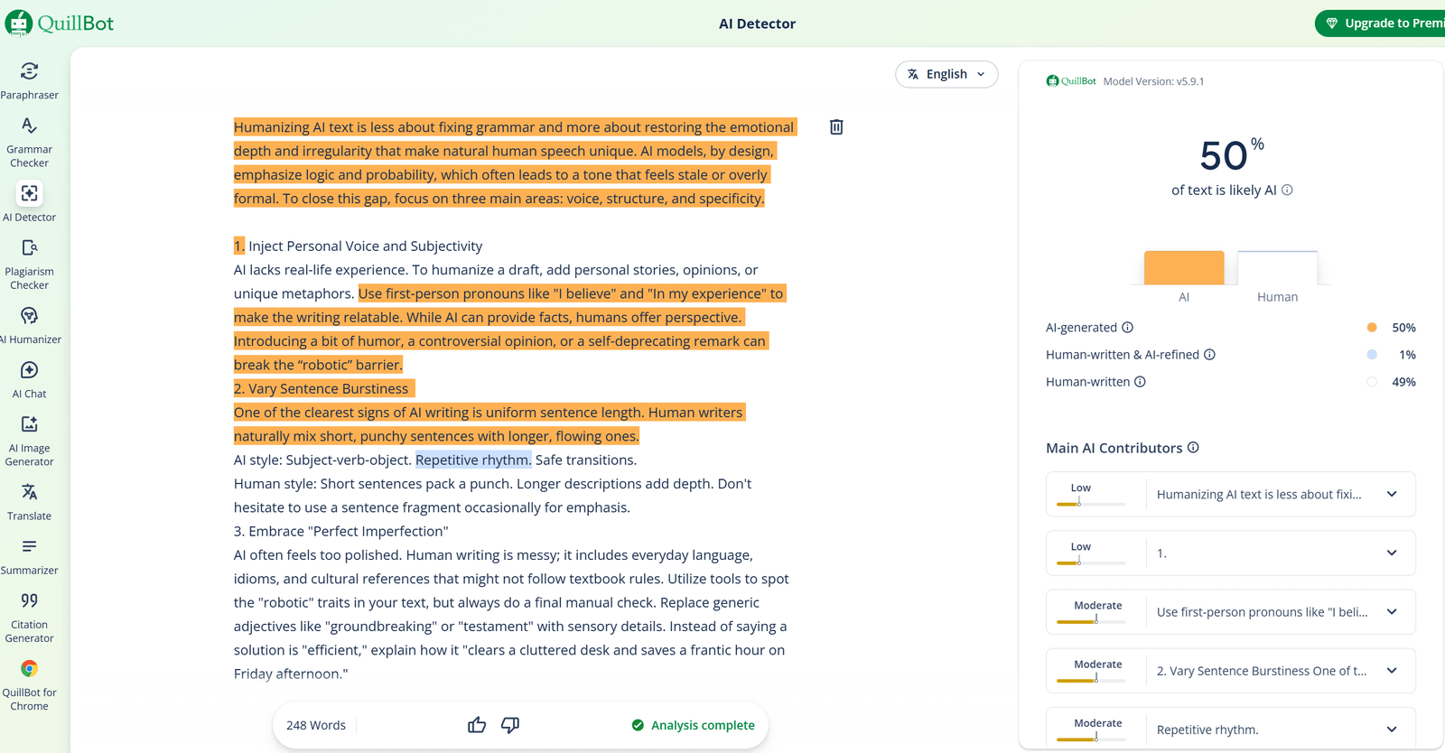 quilbot ai detector