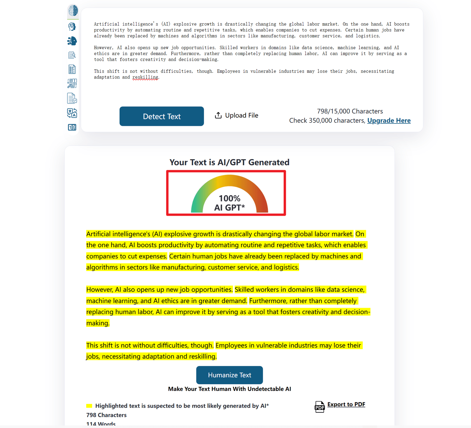 use zerogpt detection